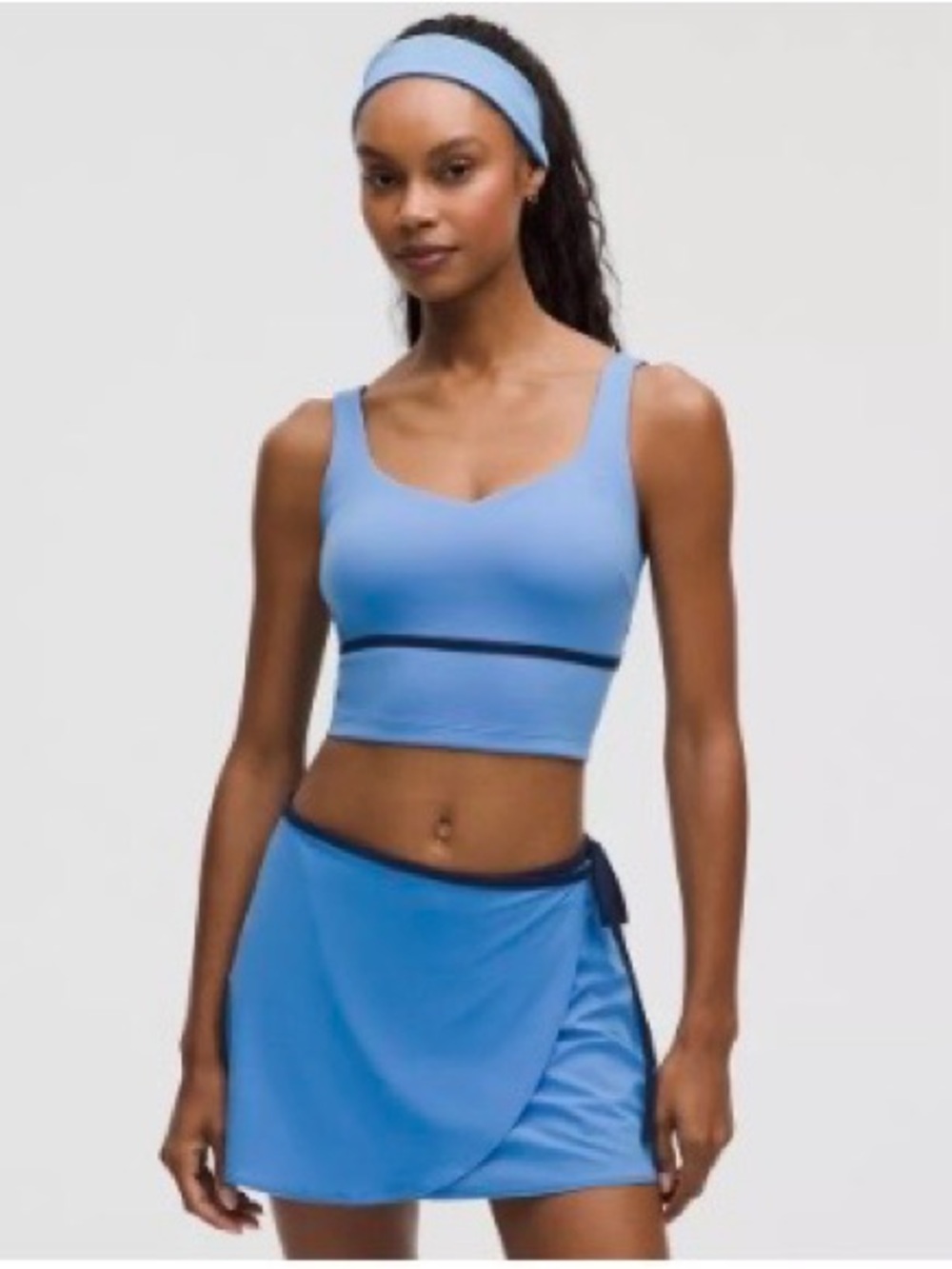 lululemon Thin-Strap Tennis Tank Pool Party/Club Blue Sports Bra. NWT